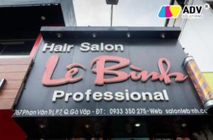 Làm bảng hiệu Alu Salon tóc