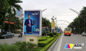 Kích thước biển hiệu hai bên tuyến đường đô thị
