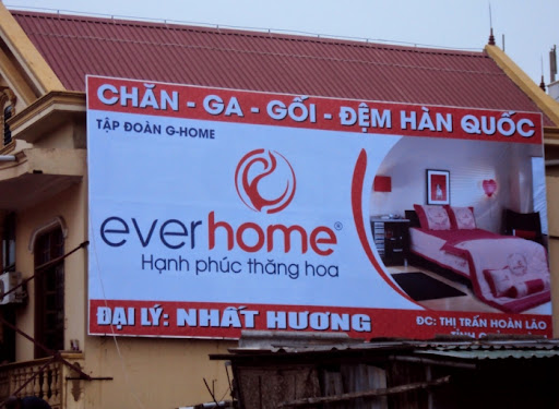 Quảng cáo chăn ga gối đệm bằng bạt Hiflex