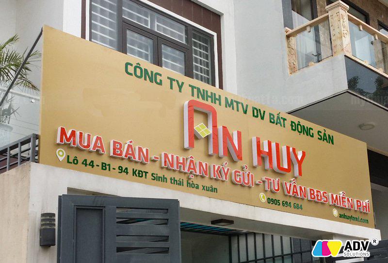 Bảng hiệu ký gửi nhà đất bằng chất liệu Mica, Alu sang trọng, tinh tế