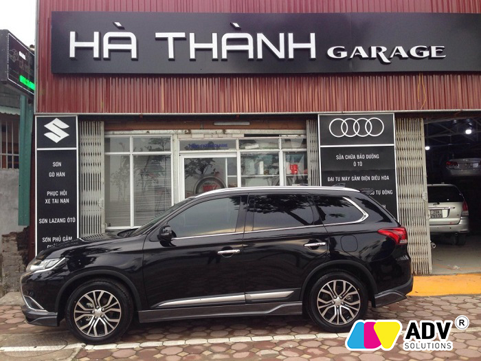Bảng hiệu rửa xe phong cách hiện đại